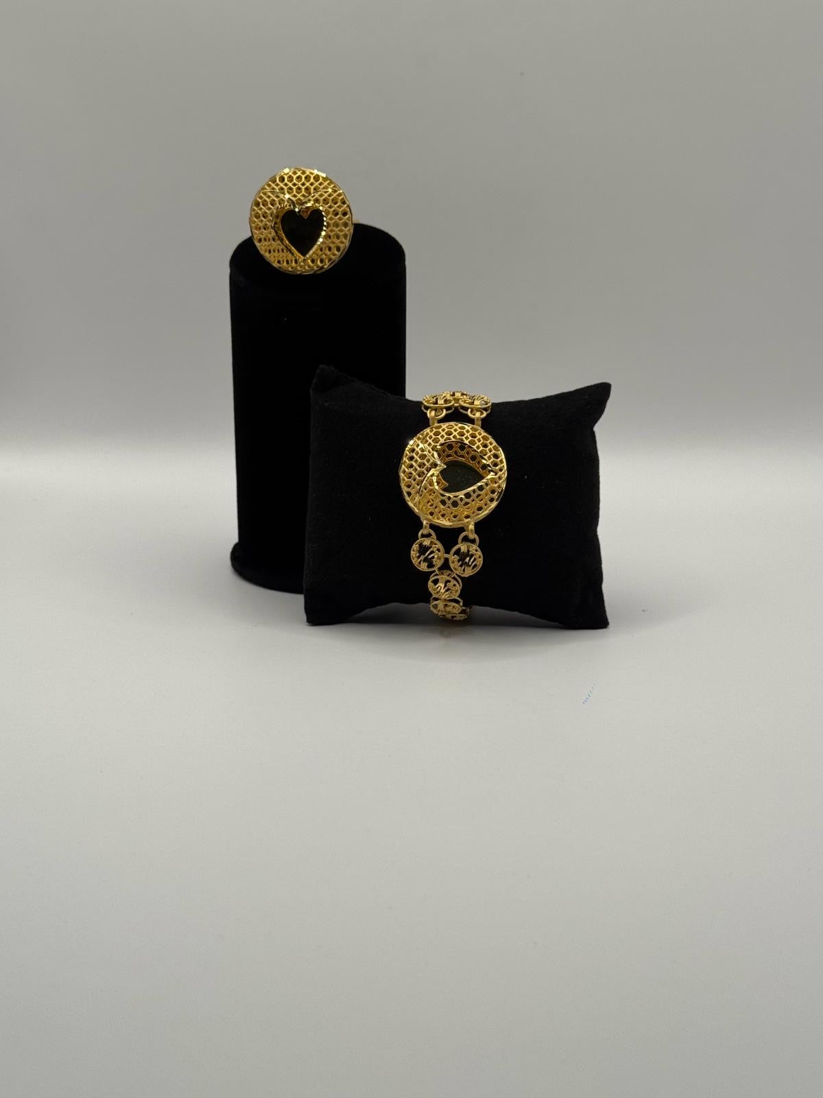 Golden Heart Halo Set
