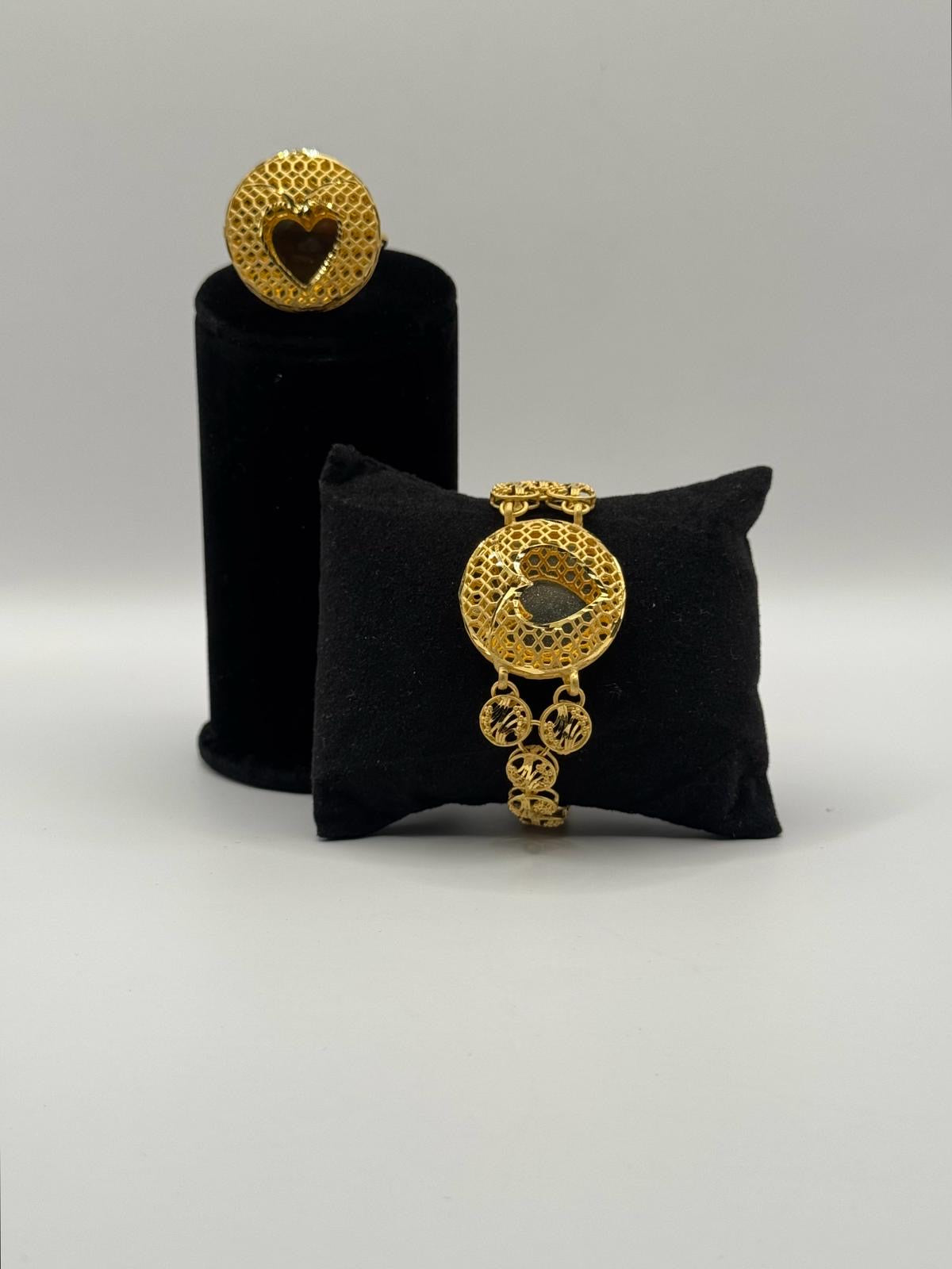 Golden Heart Halo Set