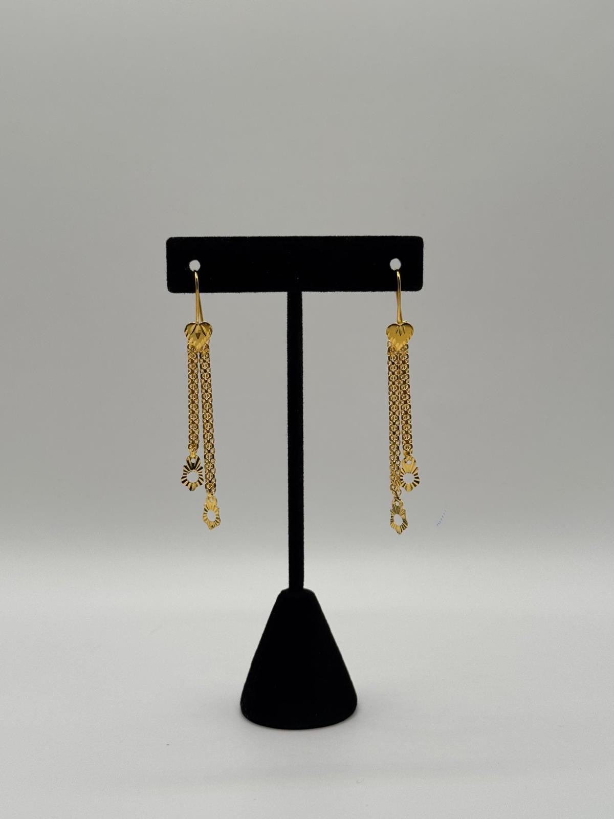 Golden Daisy Cascade Earrings