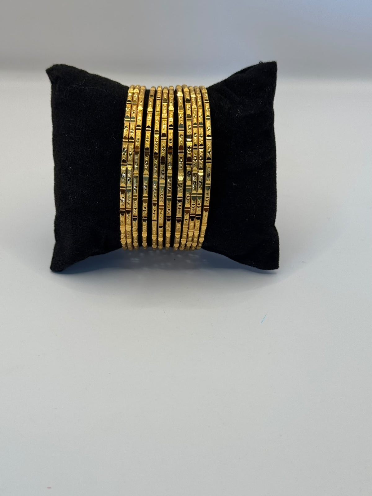 12-Piece Traditional Gold Bangle Collection
