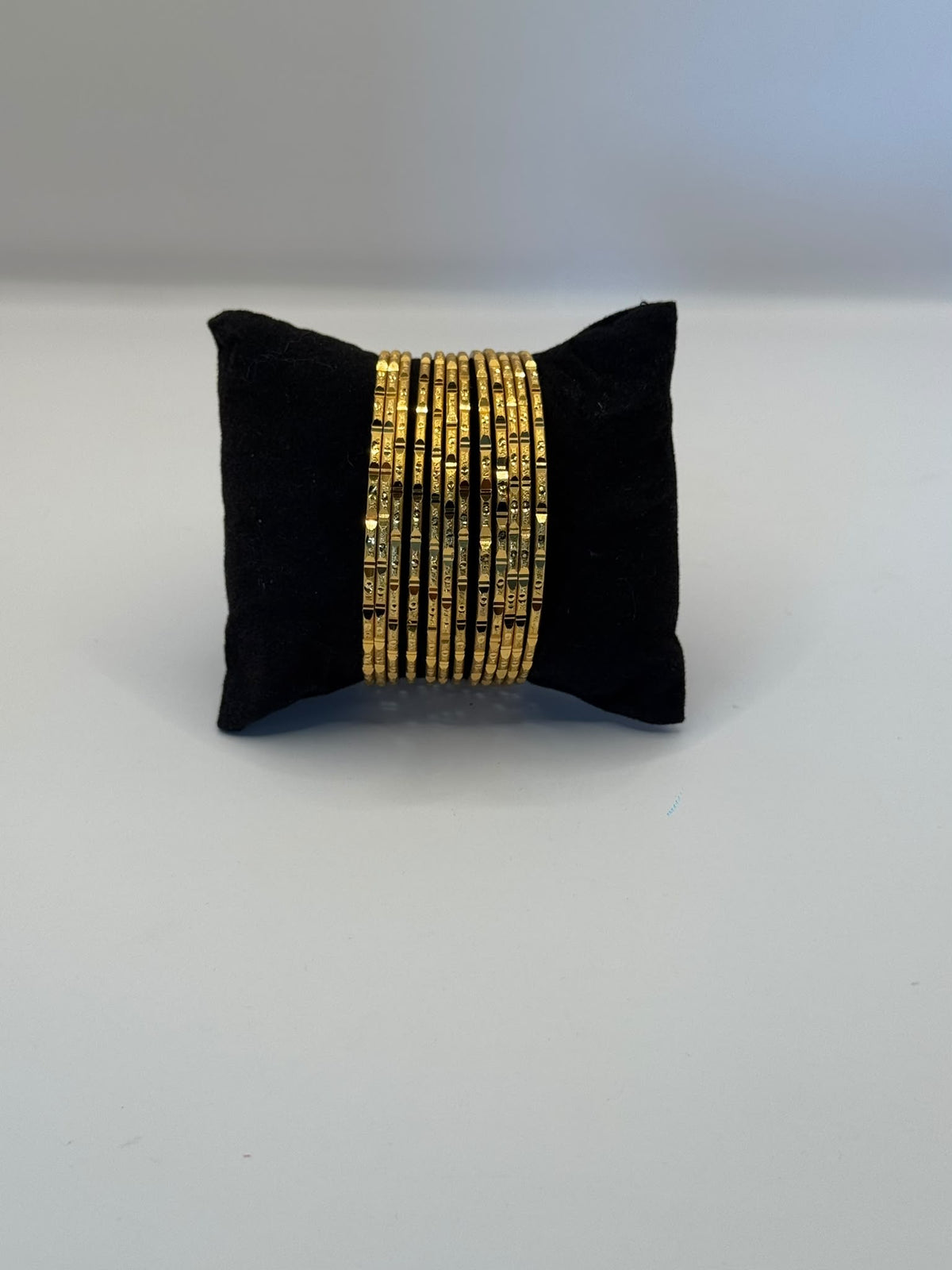 12-Piece Traditional Gold Bangle Collection