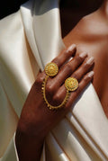 Double chain circle ring
