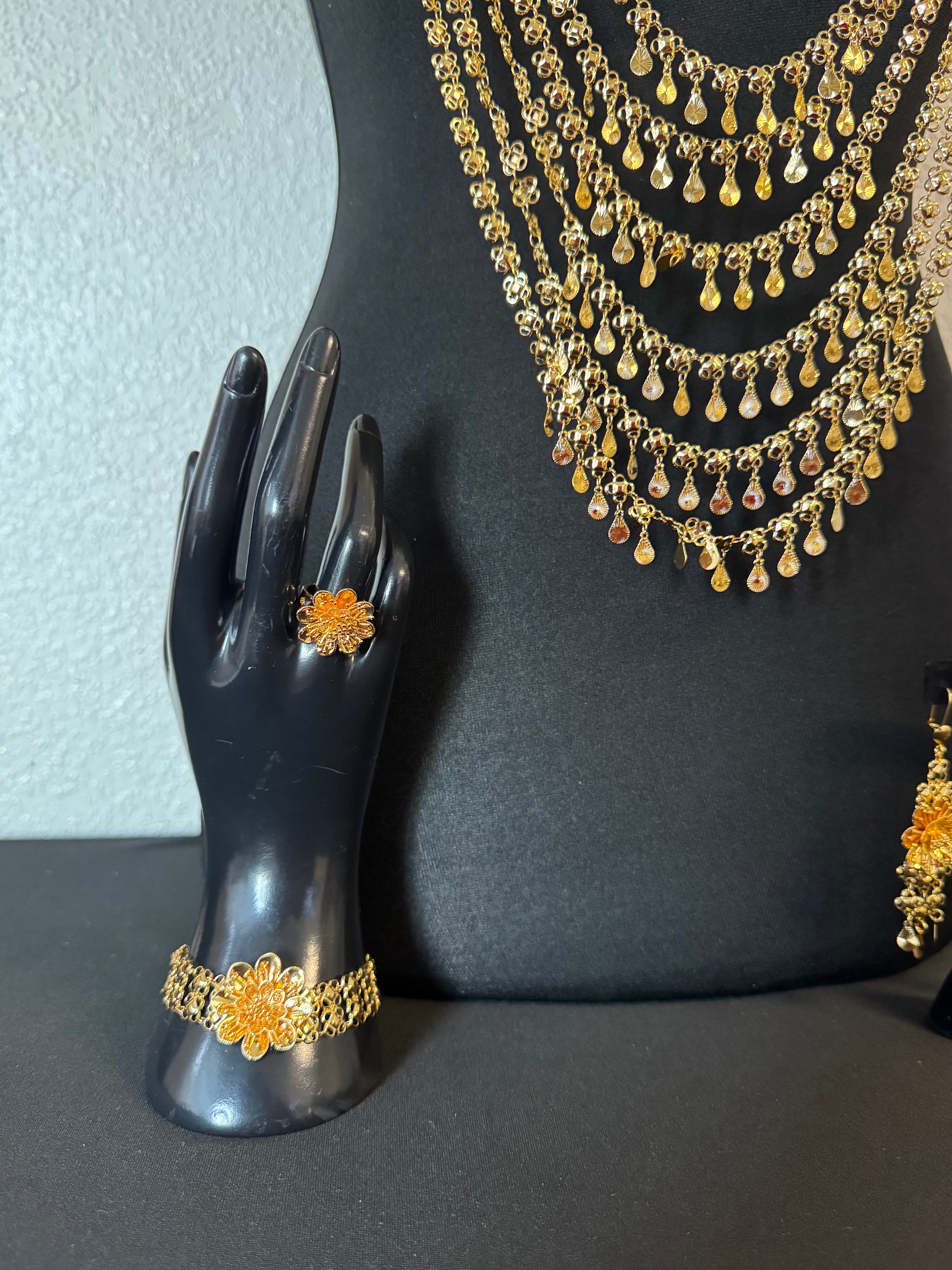 Floral Bridal Jewellery Set