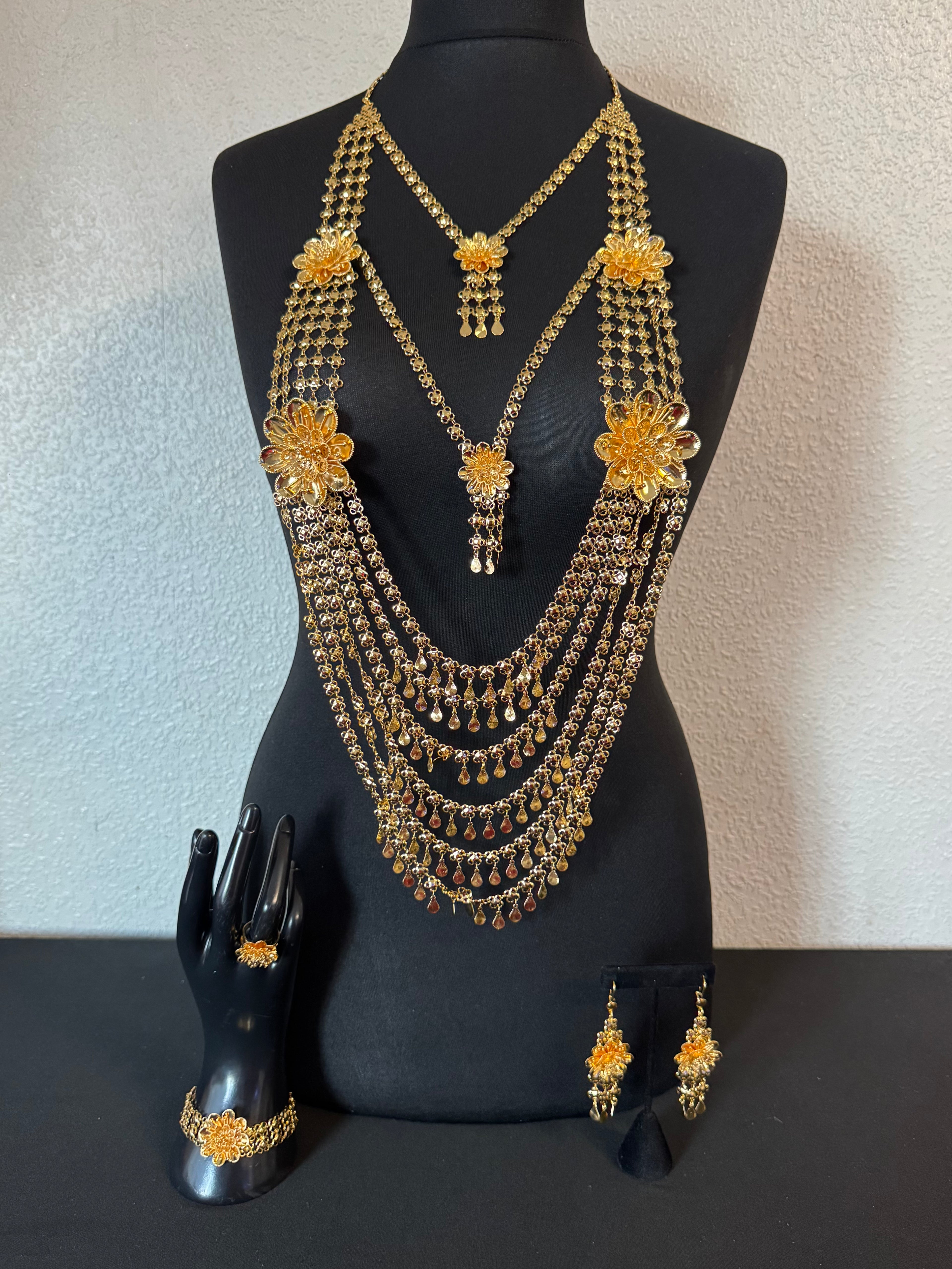 Floral Bridal Jewellery Set