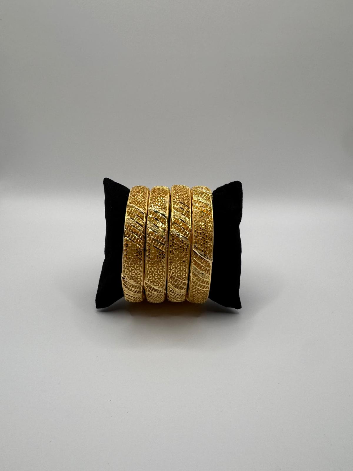 Royal Mirage Gold Bangles Set