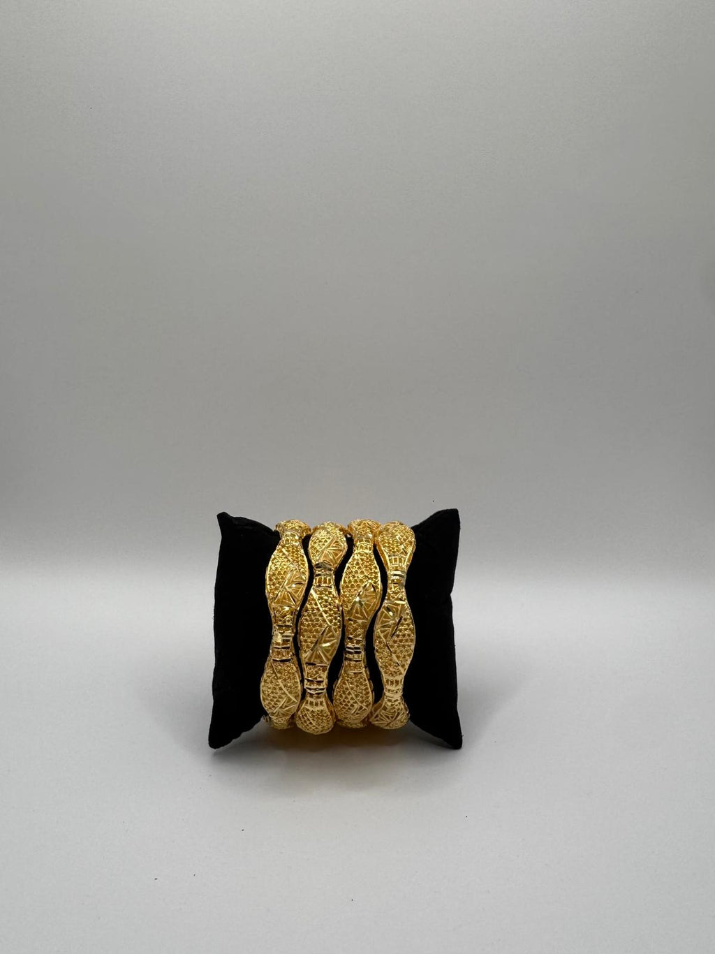 Golden Dune Wave Bangles