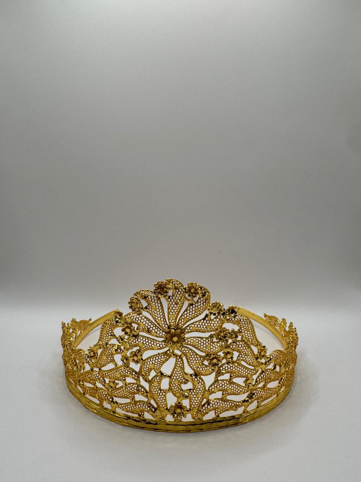 Golden Blossom Filigree Tiara