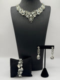Elegant Crystal Bridal Statement Jewellery Set