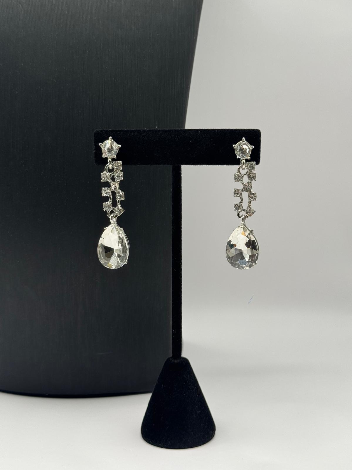 Elegant Crystal Bridal Statement Jewellery Set