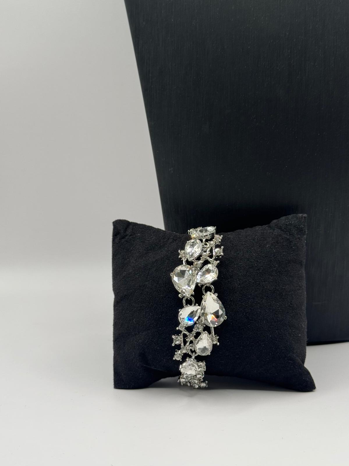 Elegant Crystal Bridal Statement Jewellery Set