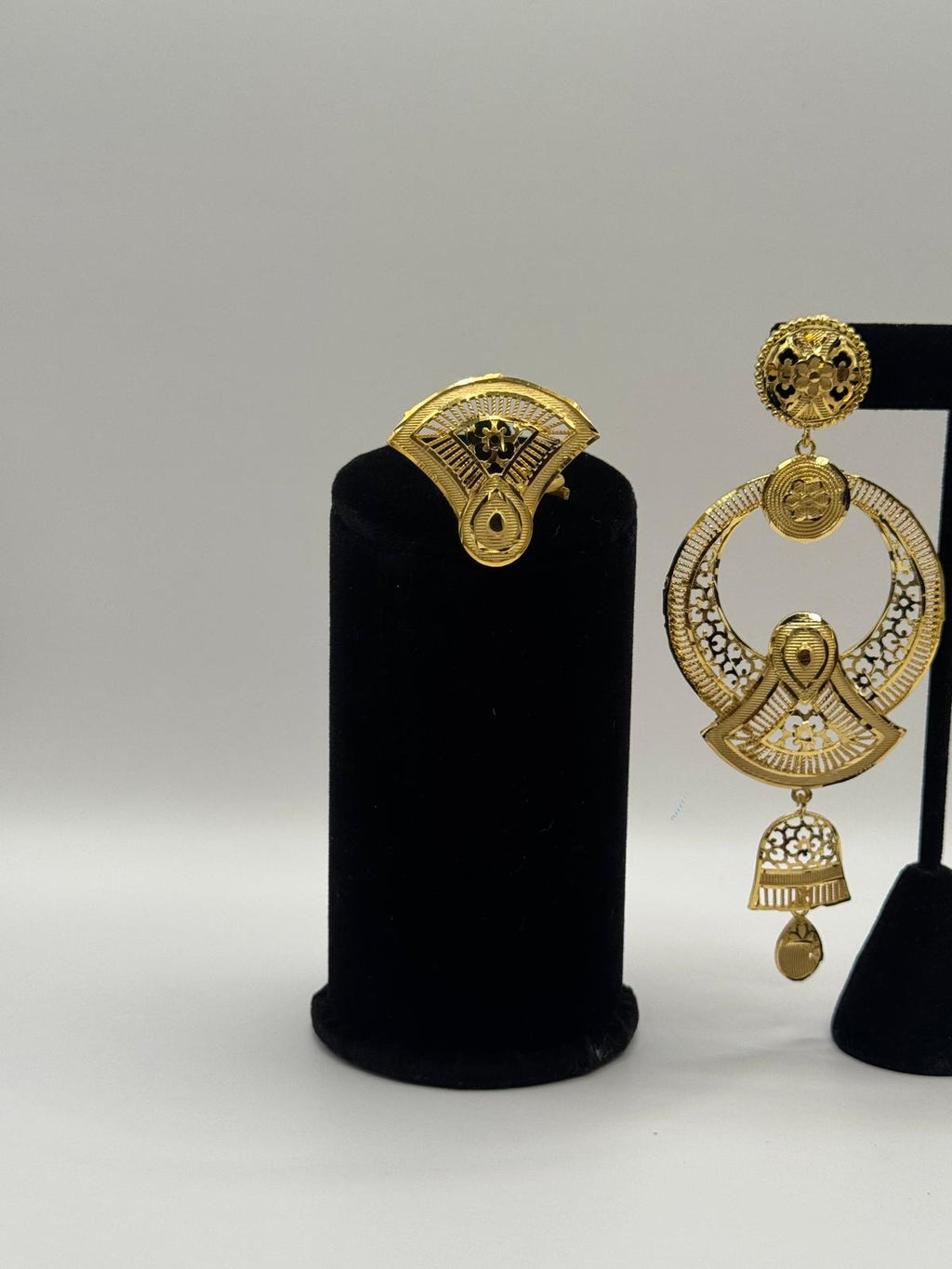 Regal Halo Dangle Earrings