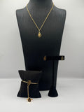 Golden Bloom Teardrop kids Jewelry Set