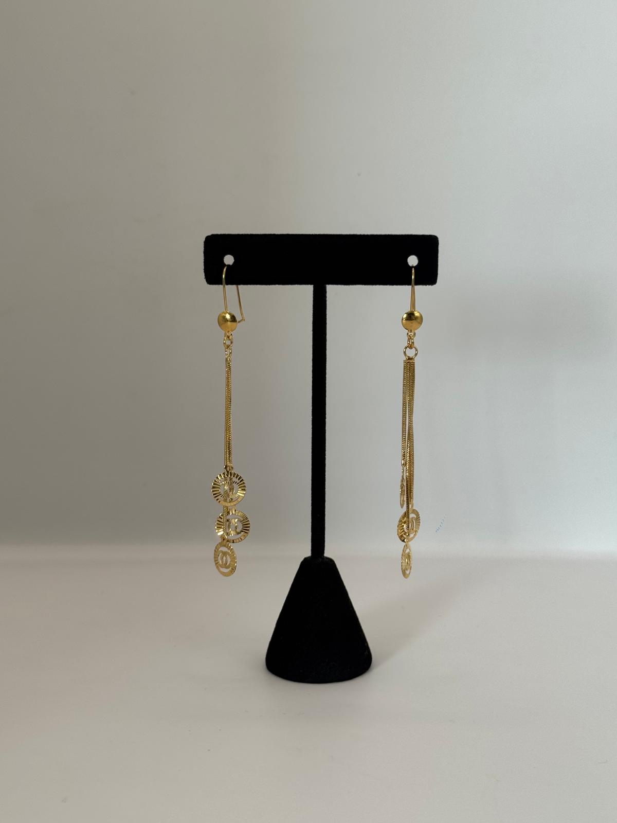 Grace Cross Drop Earrings